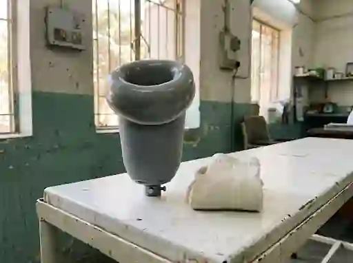 Silicone liner with a locking pin beside a stump sock