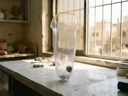 Clear above-knee test socket with a suction valve